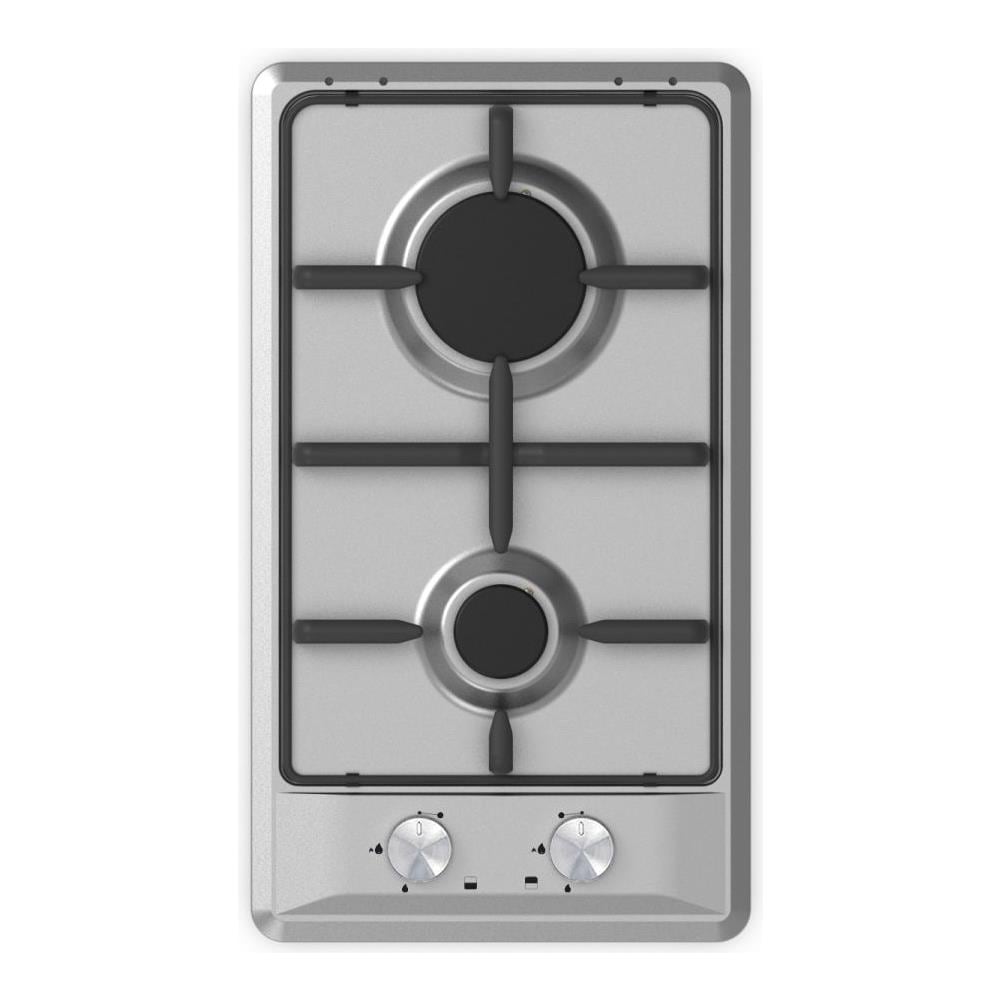 Piano Cottura STS32IX a Gas 2 Fuochi Gas Colore Acciaio Inossidabile - Foto 1