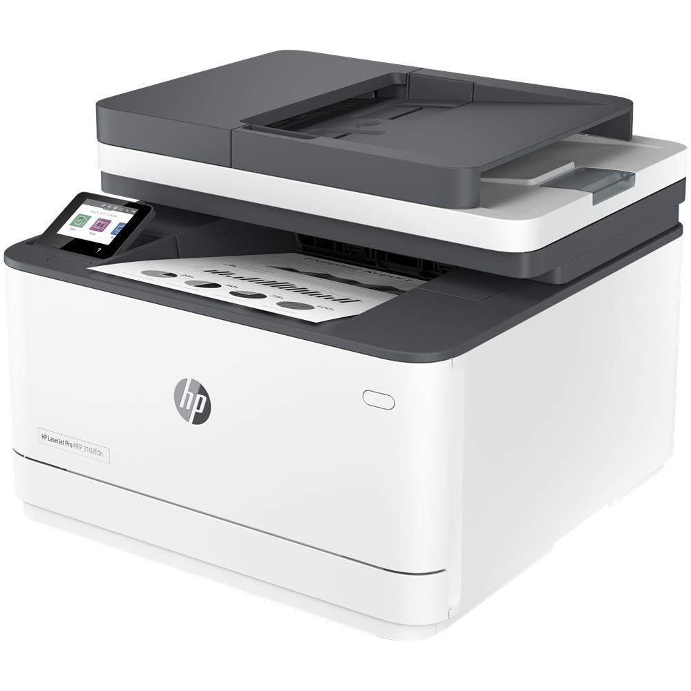 LaserJet Stampante multifunzione Pro 3102fdn, Bianco e nero, Stampante per Piccole e medie imprese, Stampa, copia, scansione, fax, alimentatore automatico di documenti; Stampa fronte /retro; porta unità flash USB anteriore; Touchscreen - Foto 2