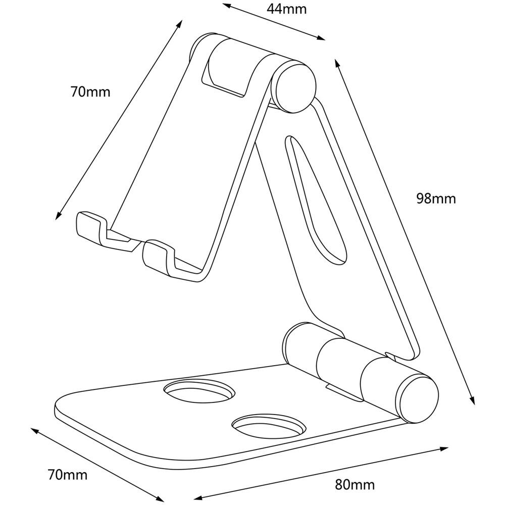 MS2PM-088 supporto per personal communication Supporto passivo Telefono cellulare /smartphone, Tablet /UMPC Grigio - Foto 7