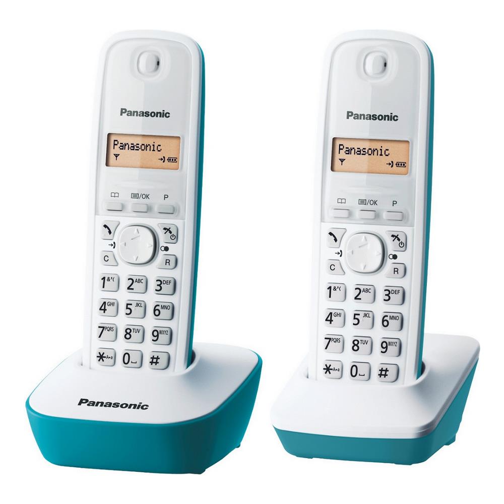 Telefono Wireless Panasonic Kx-tg1612frc Duo Senza Segreteria Bianca Blu - Foto 2