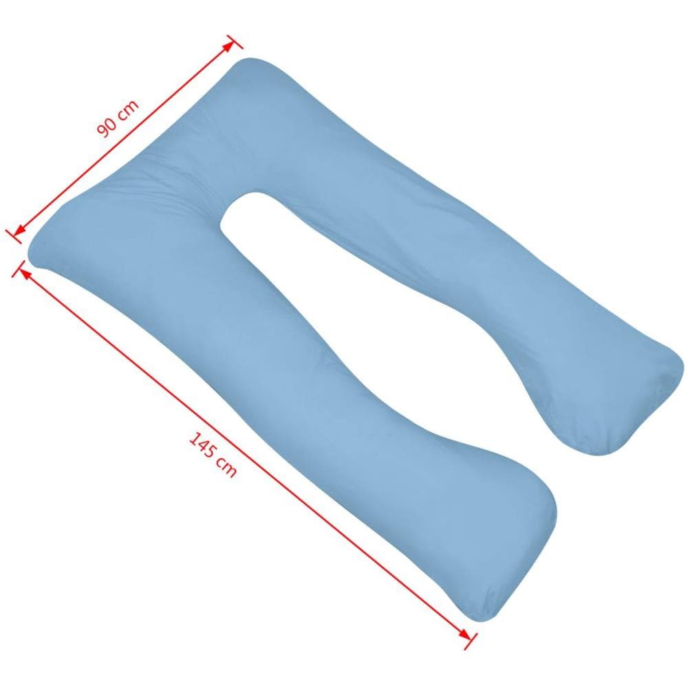 Cuscino Di Gravidanza 90 X 145 Cm Azzurro - Foto 4