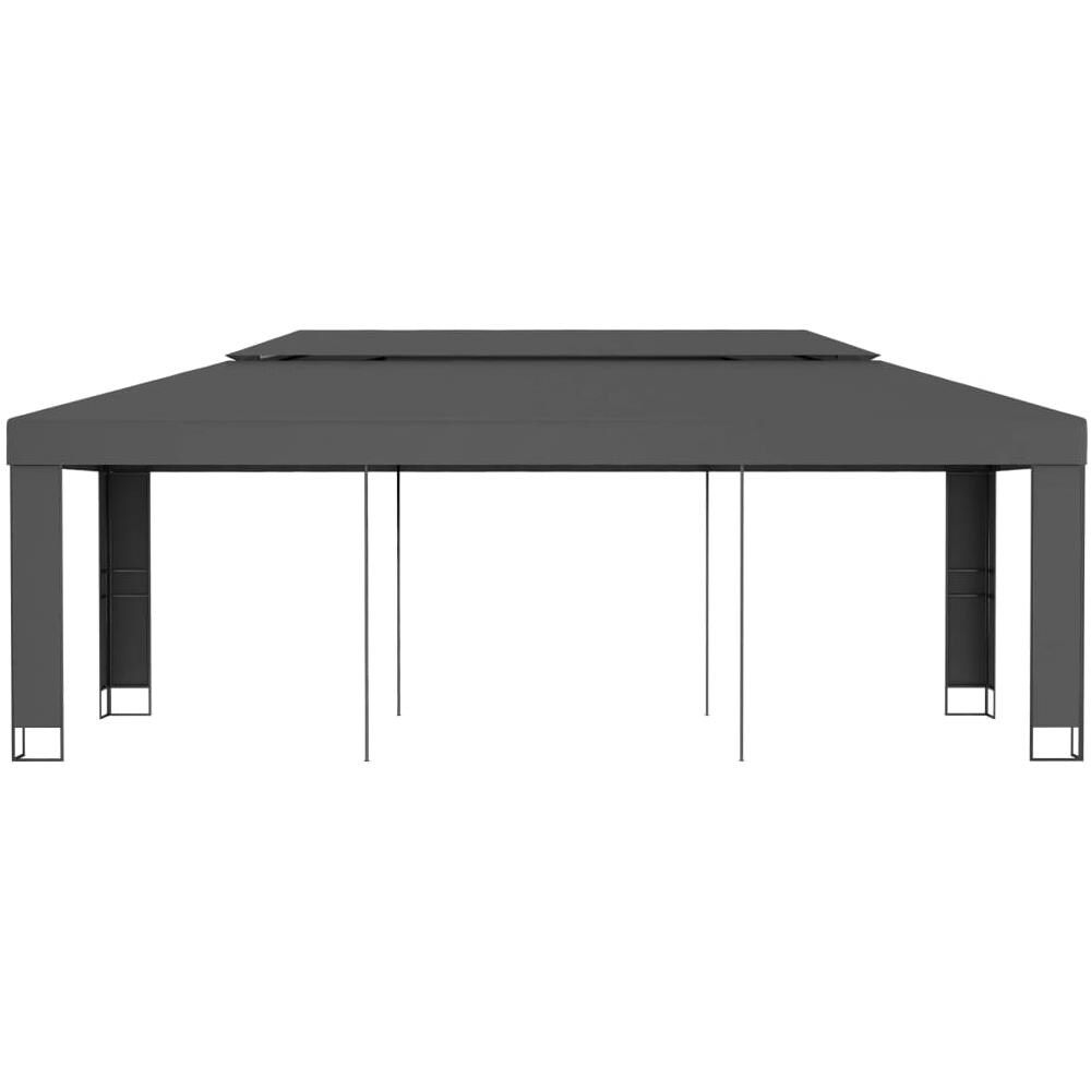 Gazebo Con Tetto Doppio 3x6 M Antracite - Foto 2
