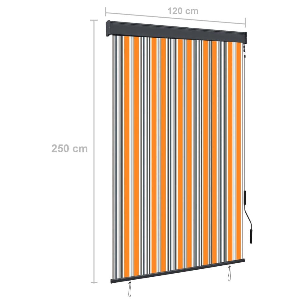 Tenda A Rullo Per Esterni 120x250 Cm Giallo E Blu - Foto 8