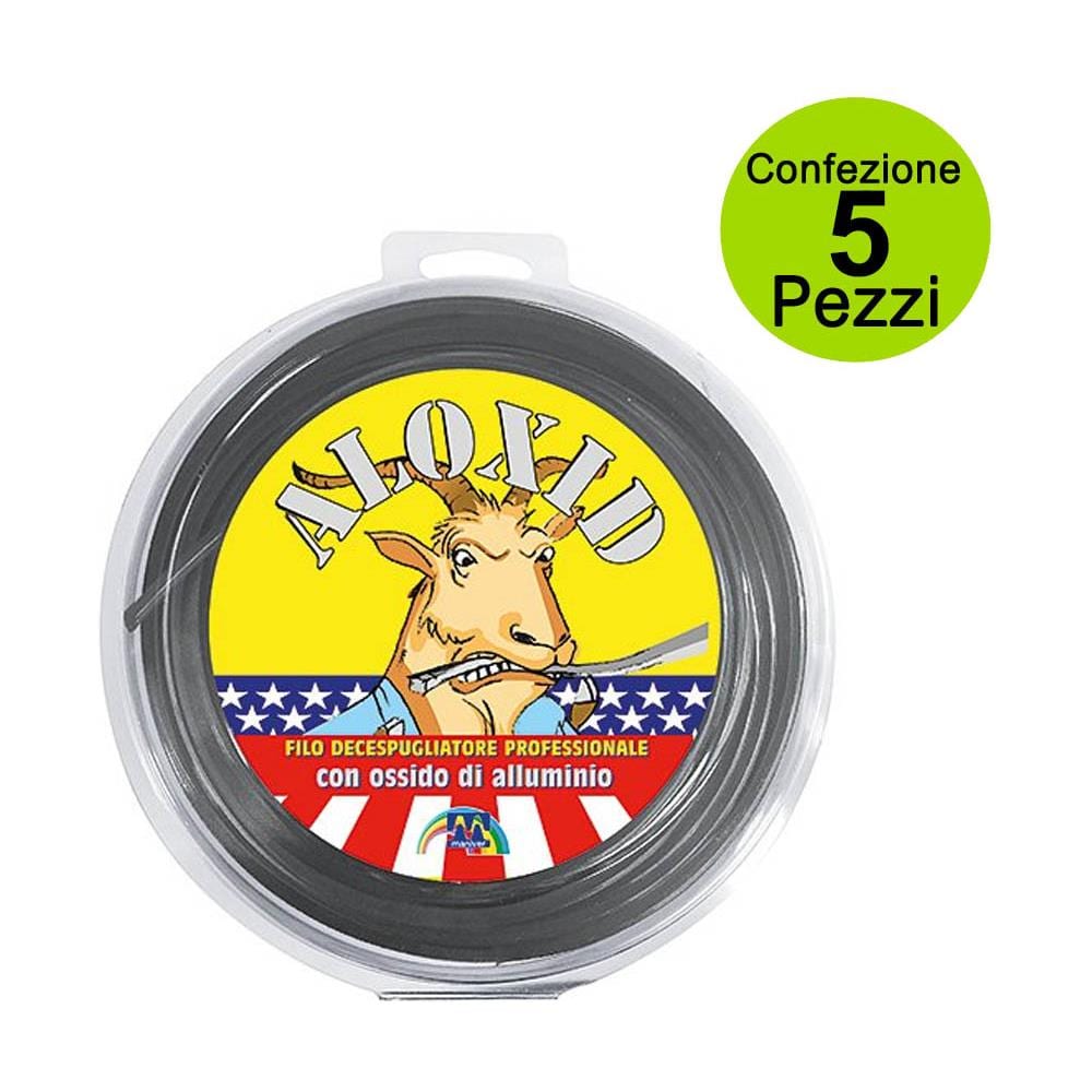 Multipack Da 5 Pz Filo Per Decespugliatore Aloxid Quadro Extra Usa Diametro Mm 2,7 X Metri 60 - Foto 1