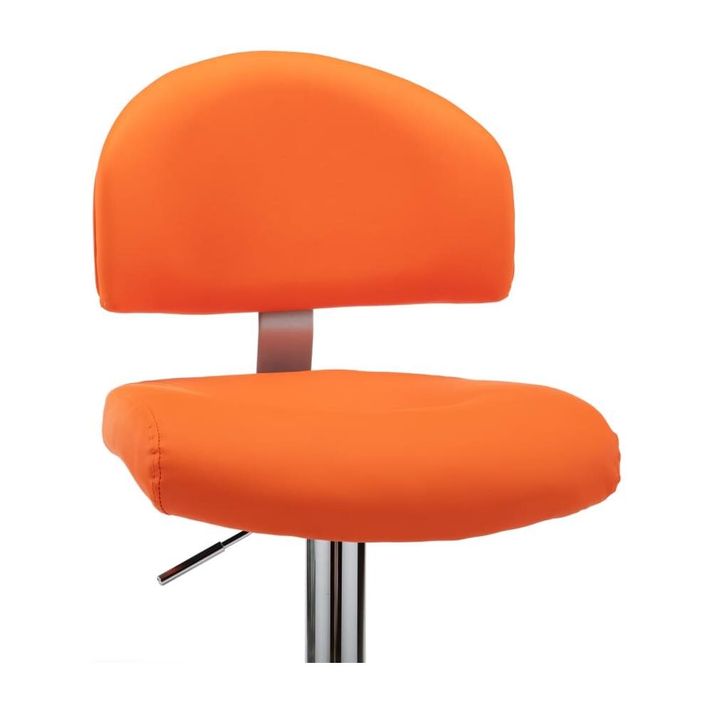 Sgabelli Da Bar 2 Pz Arancioni In Similpelle - Foto 8