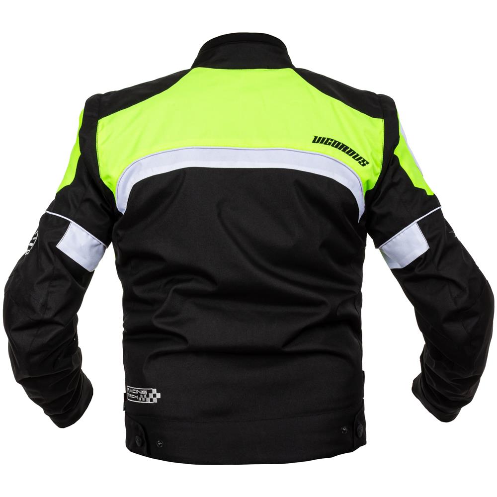 Giacca Moto Manica Staccabile Tessuto Protezioni Ce Sfoderabile Gilet Fluo 3xl - Foto 5