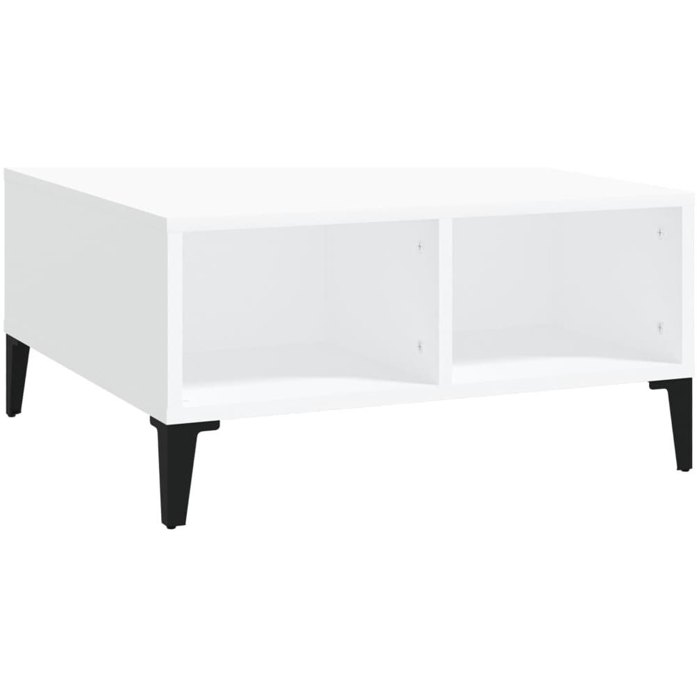 Tavolino da Salotto Bianco 60x60x30 cm in Legno Multistrato - Foto 1