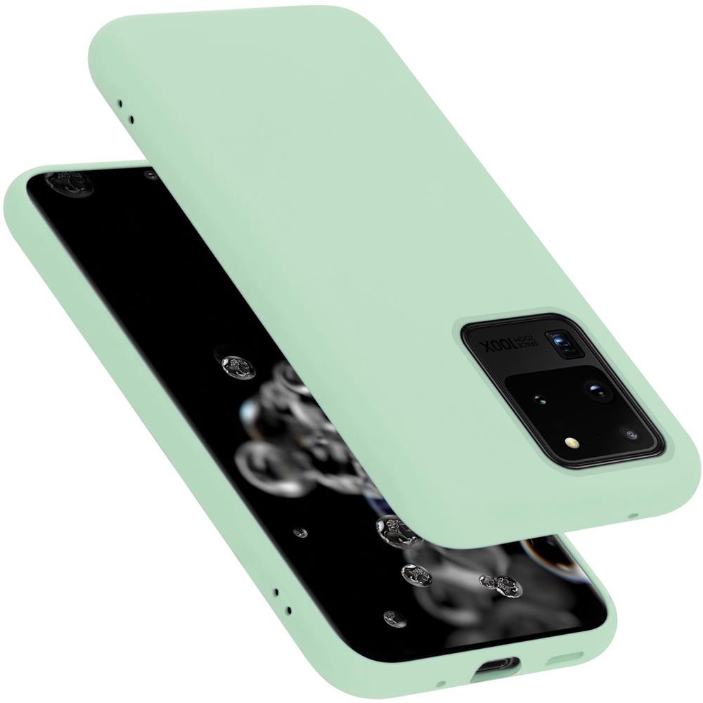 Custodia Compatibile Con Samsung Galaxy S20 Ultra In Liquid Verde Chiaro - Coperchio Protettivo In Silicone Tpu Flessibile - Foto 1