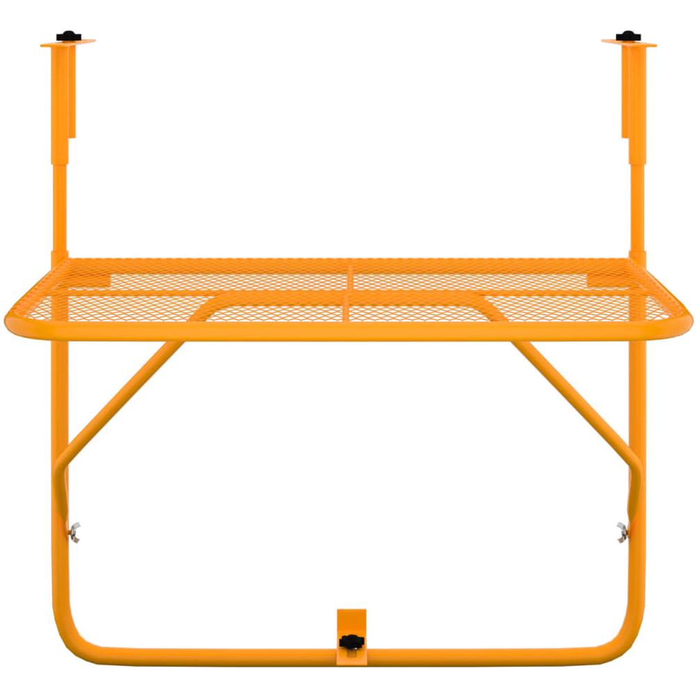 Tavolo Da Balcone Giallo 60x40 Cm In Acciaio - Foto 3