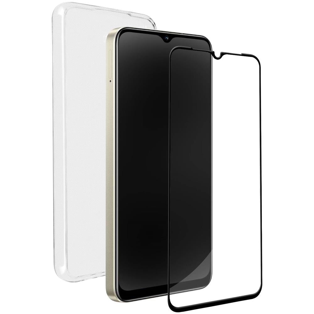 Cover Per Realme C23 Silicone Trasparente + Vetro Temperato 9h Nero - Foto 1