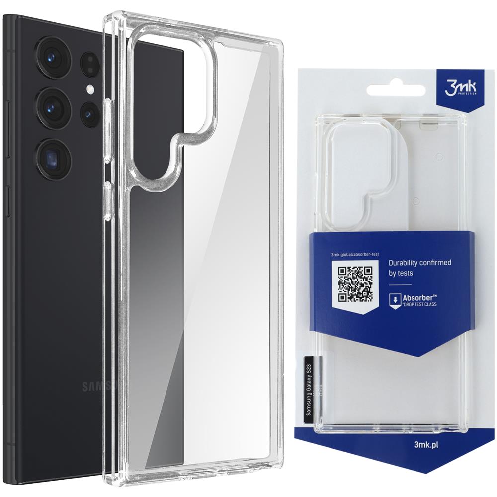 Cover Per Samsung S23 Ultra Flessibile Con Angoli Antiurto 1,75 M 3mk Armorcase - Foto 1