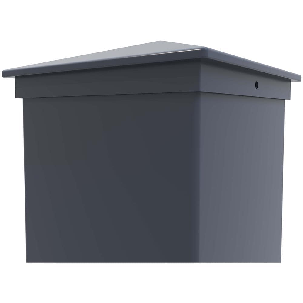 Set Di 4 Pali Eifel 15x15 In Alluminio A. 190cm- Grigio Antracite - Foto 2