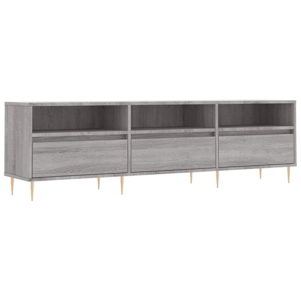 Mobile Porta Tv Grigio Sonoma 150x30x44,5 Cm Legno Multistrato - Foto 2