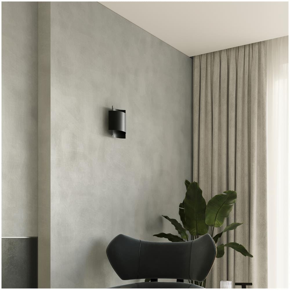 Lampada Da Parete Impact Nero Sl. 0858 - Industriale Lampade Da Parete Nero 23x22x11 Cm - Foto 1