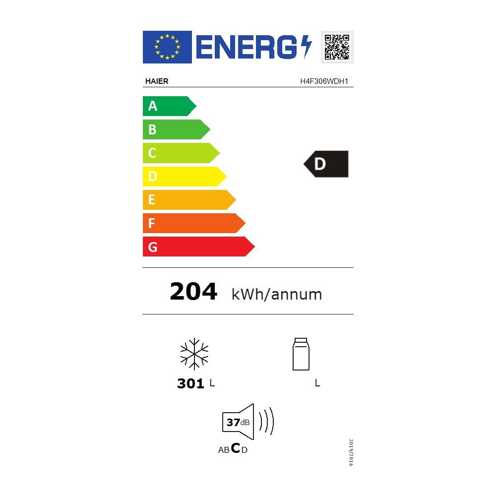 Congelatore Verticale H4F306WDH1 A Libera Installazione No Frost Capacità Netta 301 l Classe D Colore Bianco - Foto 3