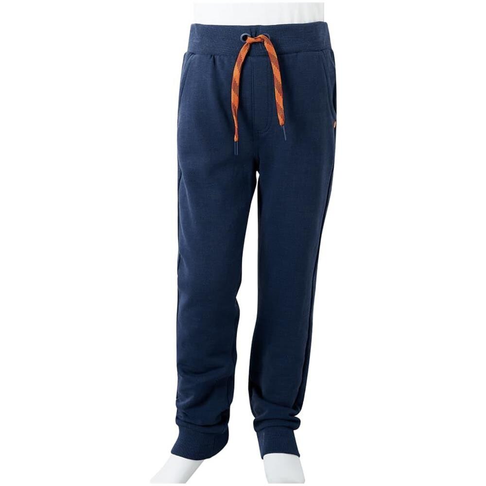 Pantaloni Tuta per Bambini Blu Marino Mélange 116 - Foto 9