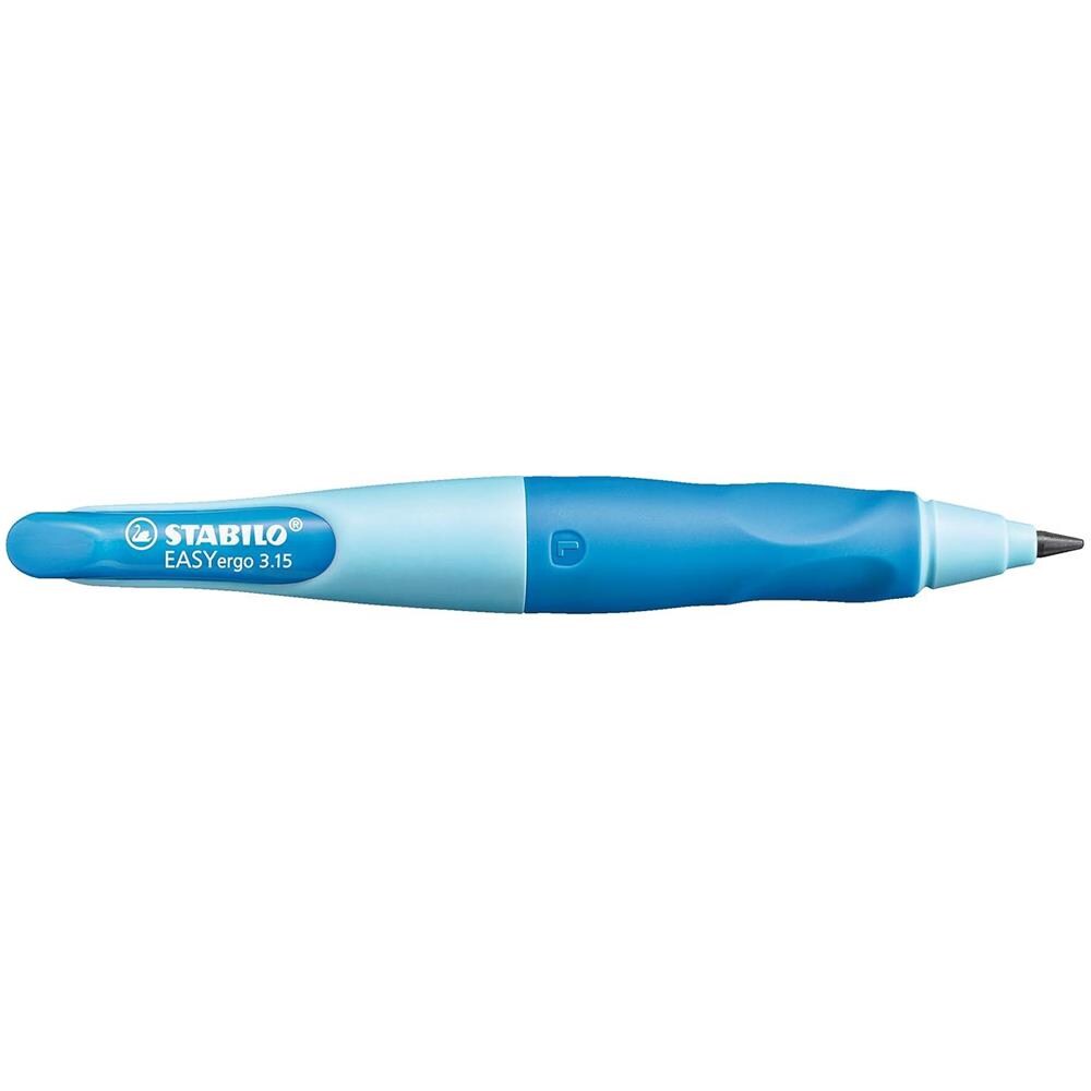 EASYergo 3.15 - Matita a scatto Ergonomica - Blu /Azzurro per Mancini - con mina 3.15 mm gradazione HB e temperino - Foto 2