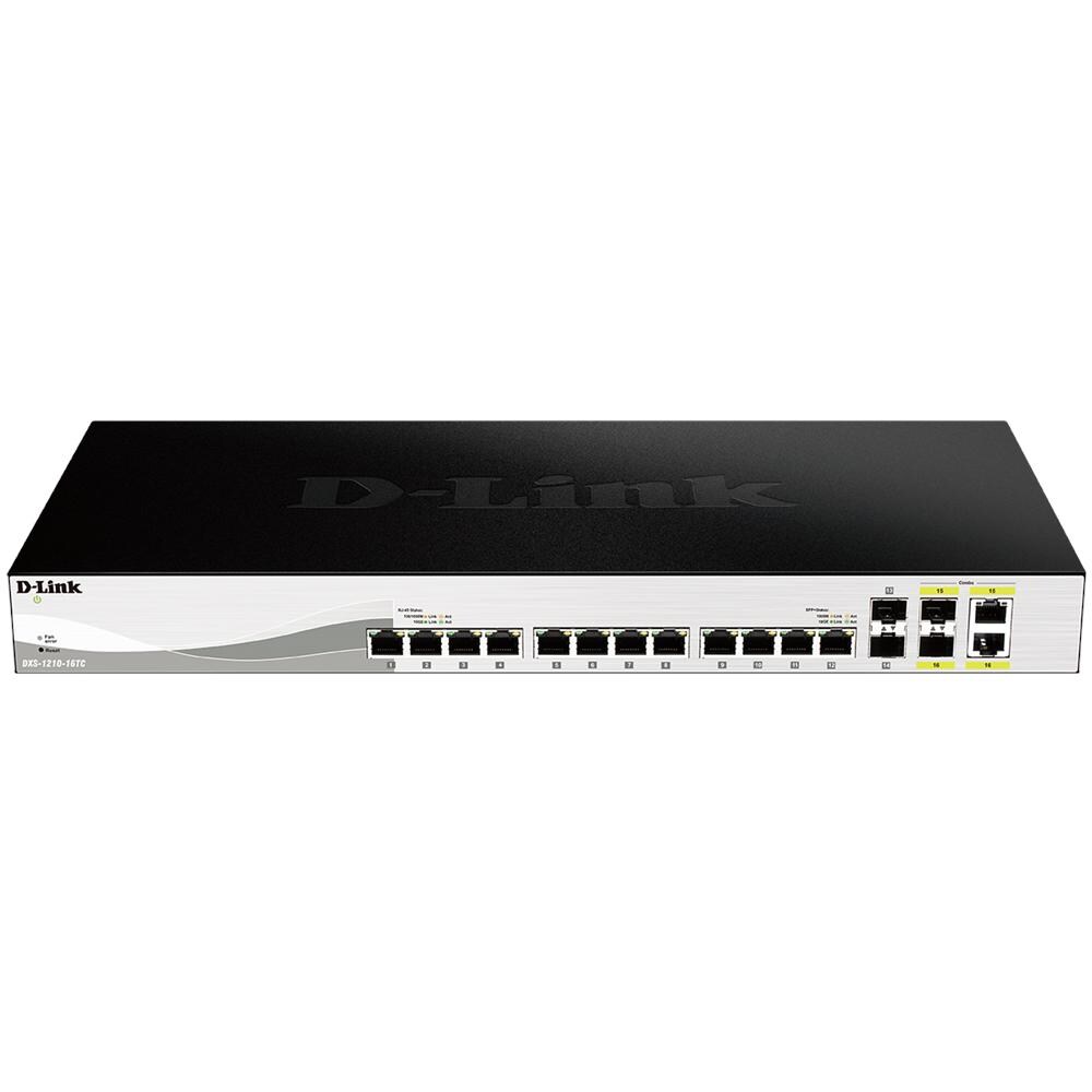 Switch Gigabit DXS-1210-16TC 12 Porte Gigabit Ethernet 2 Porte Combo SFP 2 Slot Modulo SFP+ Gestito L2 - Foto 2