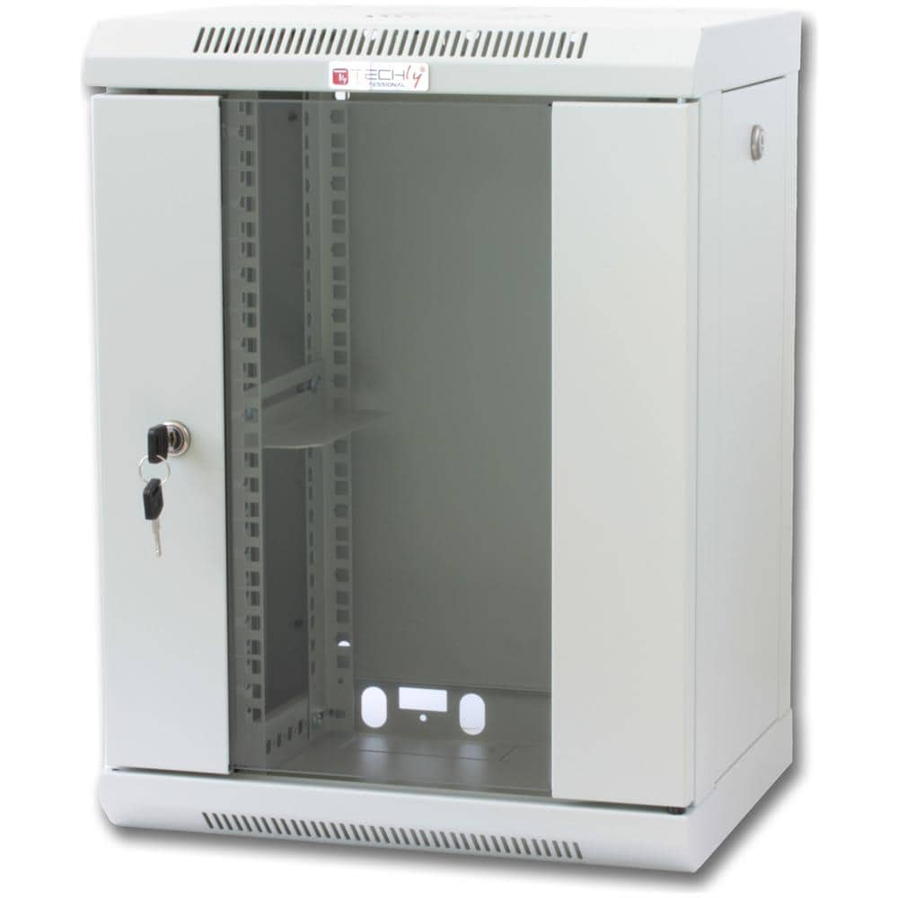 I-CASE EM-1009GPTY - Armadio Rack 10'' a muro 9 unit… con pannelli asportabili Grigio - Foto 1