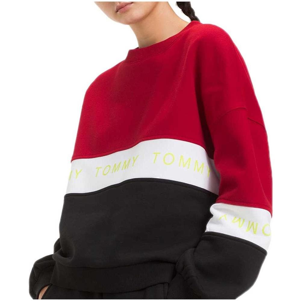 Felpe Tommy Hilfiger Colorblock Abbigliamento Donna S - Foto 2