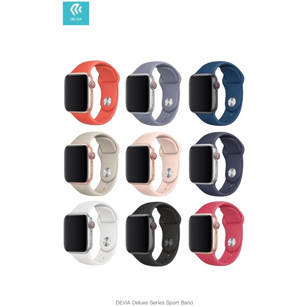 Cinturino Sportivo Per Apple Watch 42 / 45 / 49mm In Silicone Morbido, Nero - Foto 1