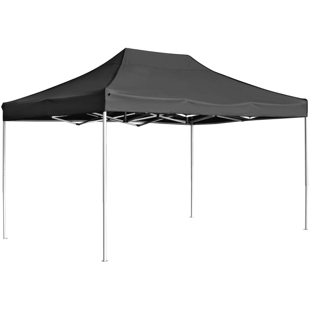 Gazebo Professionale Pieghevole Alluminio 4,5x3 m Antracite - Foto 1