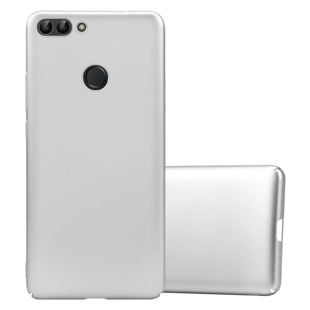 Custodia Compatibile Con Huawei P Smart / Enjoy 7s In Argento Metallo - Hard Case Coperchio Protettivo In Look Metallico Contro I Graffi E Gli Urti - Foto 1