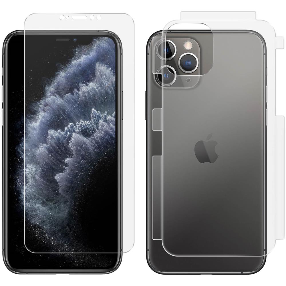 Pellicole Antibatteriche Frontale E Posteriore Per Iphone 11 Pro Trasparenti - Foto 1