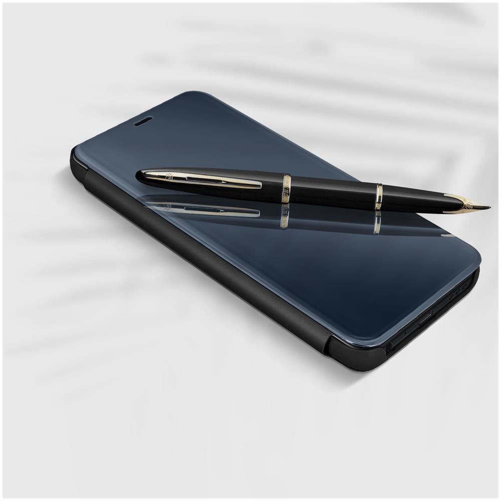 Custodia A Flip Oppo Find X3 Lite, Funzione Specchio E Supporto Nera - Foto 5