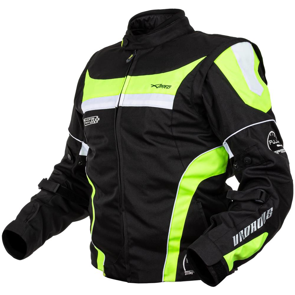 Giacca Moto Manica Staccabile Tessuto Protezioni Ce Sfoderabile Gilet Fluo Xxl - Foto 2