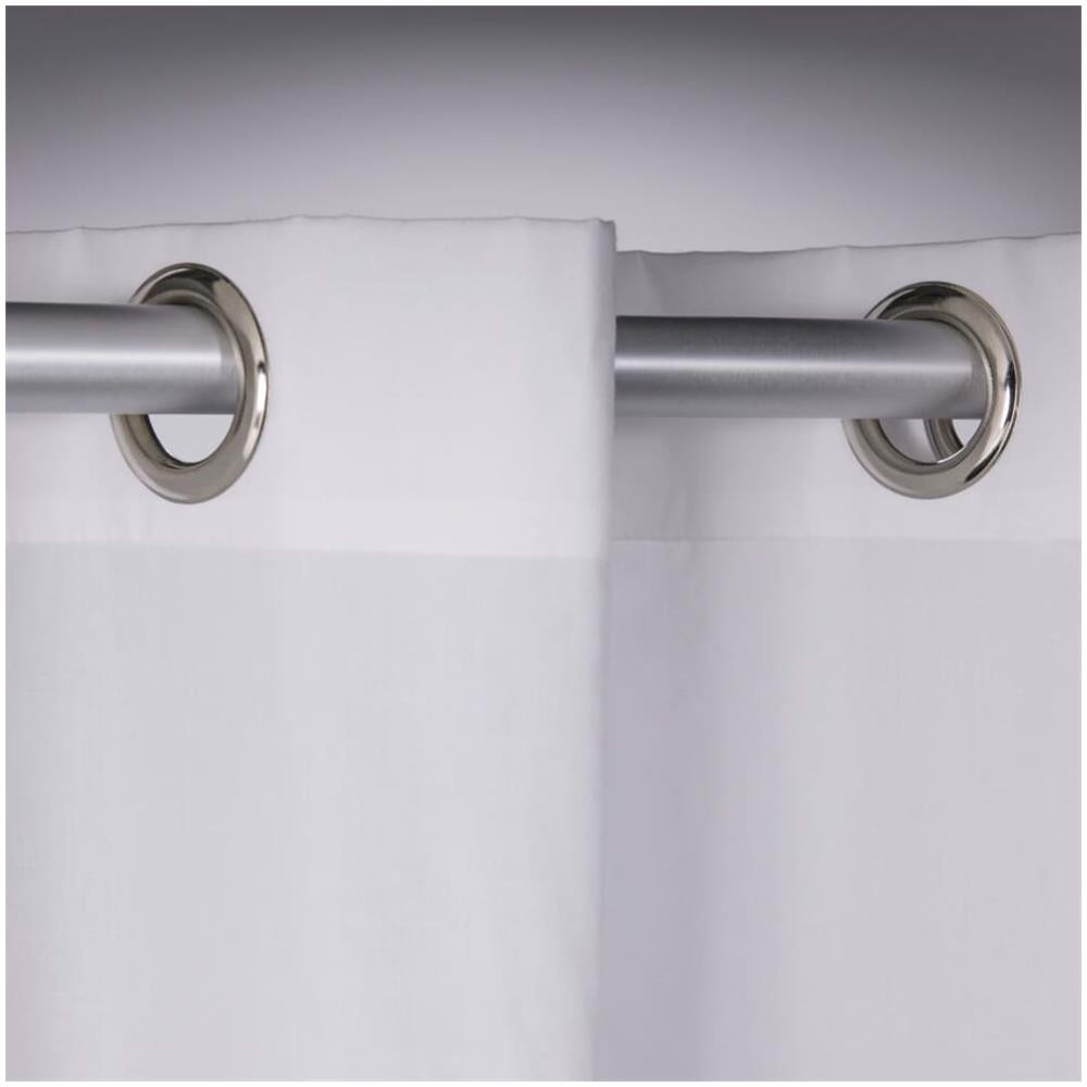 Tenda da Doccia Double 180x200 cm Grigio e Bianco - Foto 2
