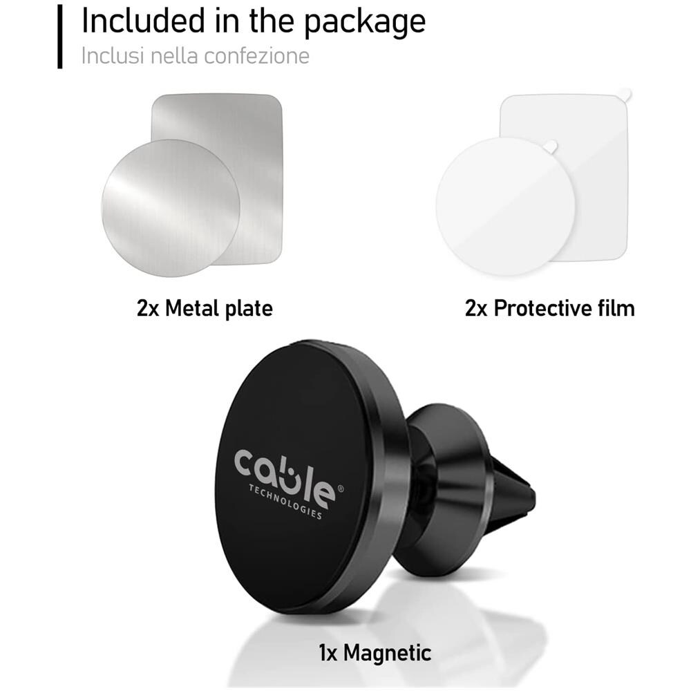 Supporto Cellulare Auto Magnetico, Calamita Per Cellulare Auto, Supporto Universale Auto Telefono, Iphone 11 12 13 Pro Max Xr X Samsung Galaxy Xiaomi E Altro, O Dispositivo Gps - Foto 7