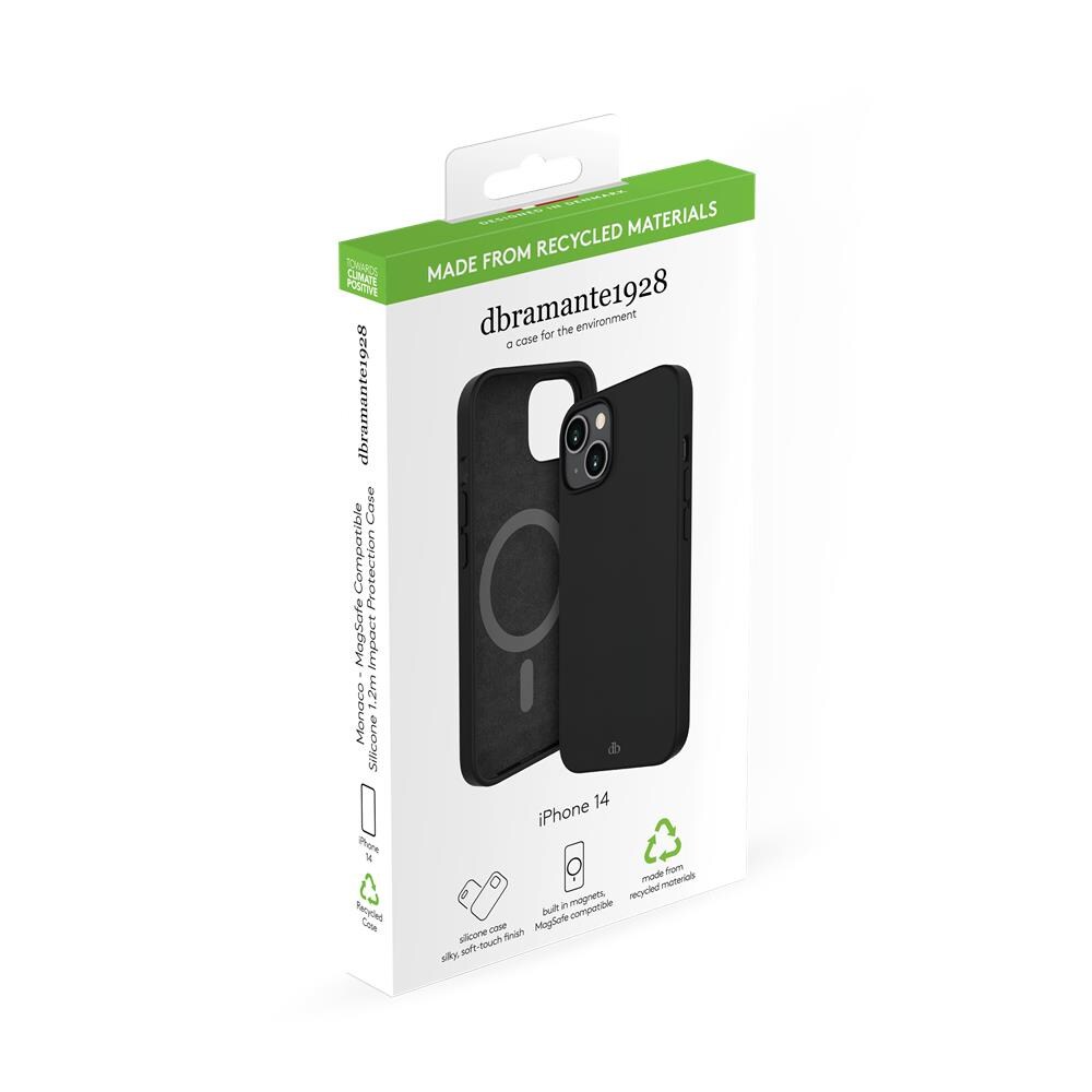 Monaco - Custodia per iPhone 14 in Plastica Riciclata - Nero - Foto 7