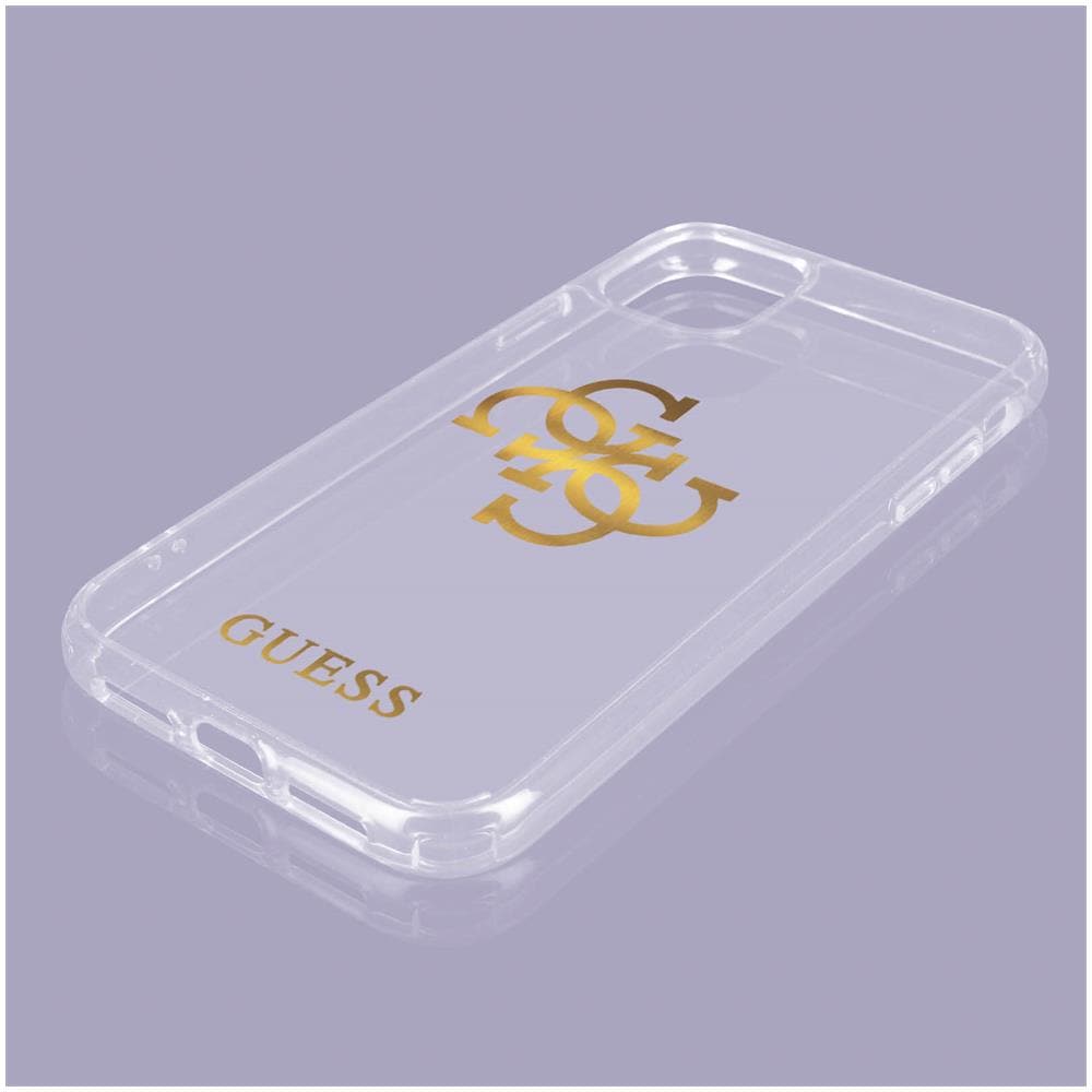Cover Iphone 11 Bi-materiale 4g Charms Logo Oro Trasparente - Foto 2