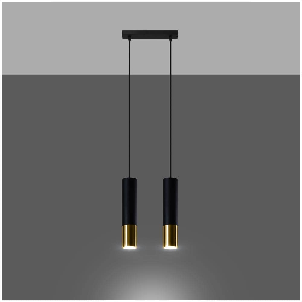 Lampada A Sospensione Metallo Loopez 1 Sollux Dorato 900x60x300 Mm Metallo - Foto 11