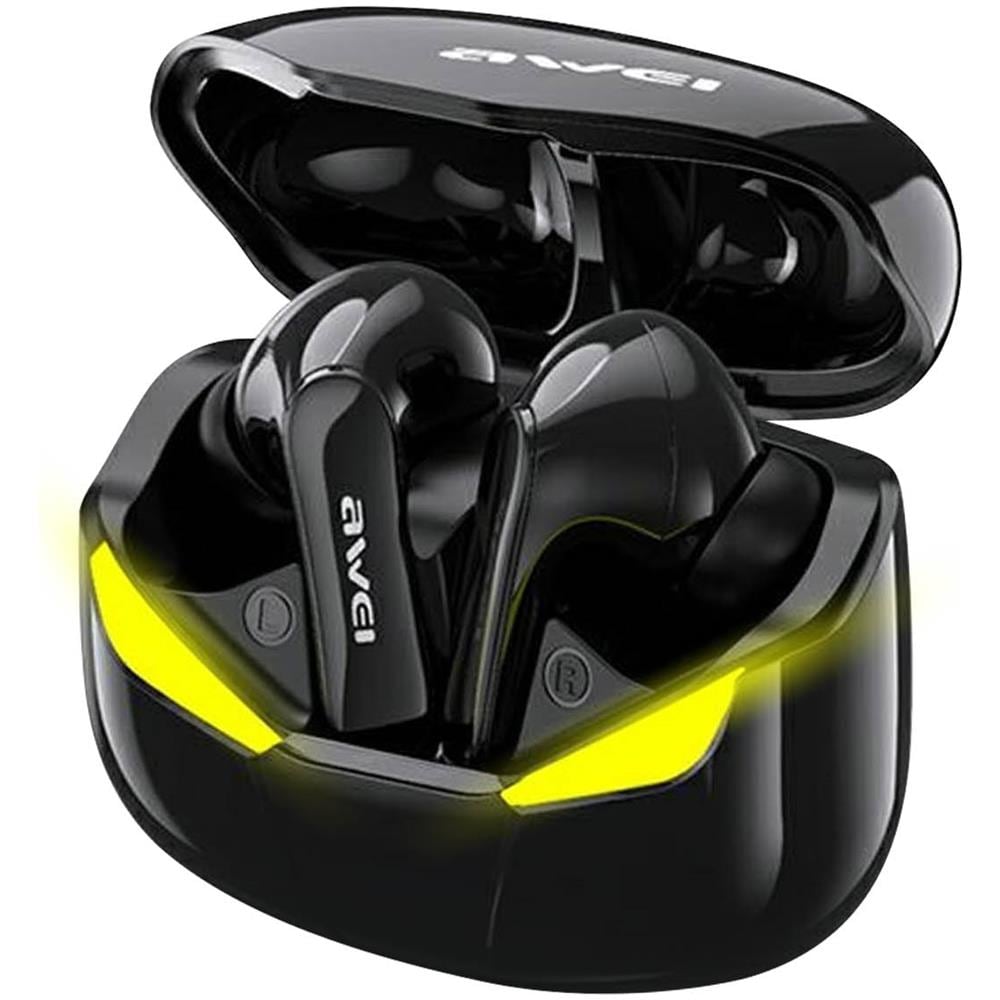 Auricolari Wireless Tws T35 Awei Design Led Gaming Comandi Touch Ipx5 Nero - Foto 1