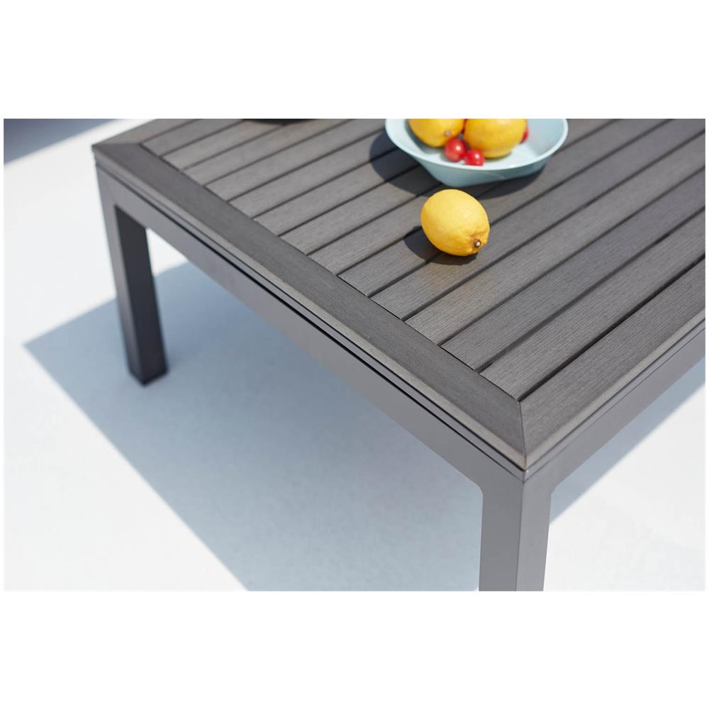 Salotto Da Giardino 4 Posti In Alluminio Grigio Scuro Lolea - Foto 2