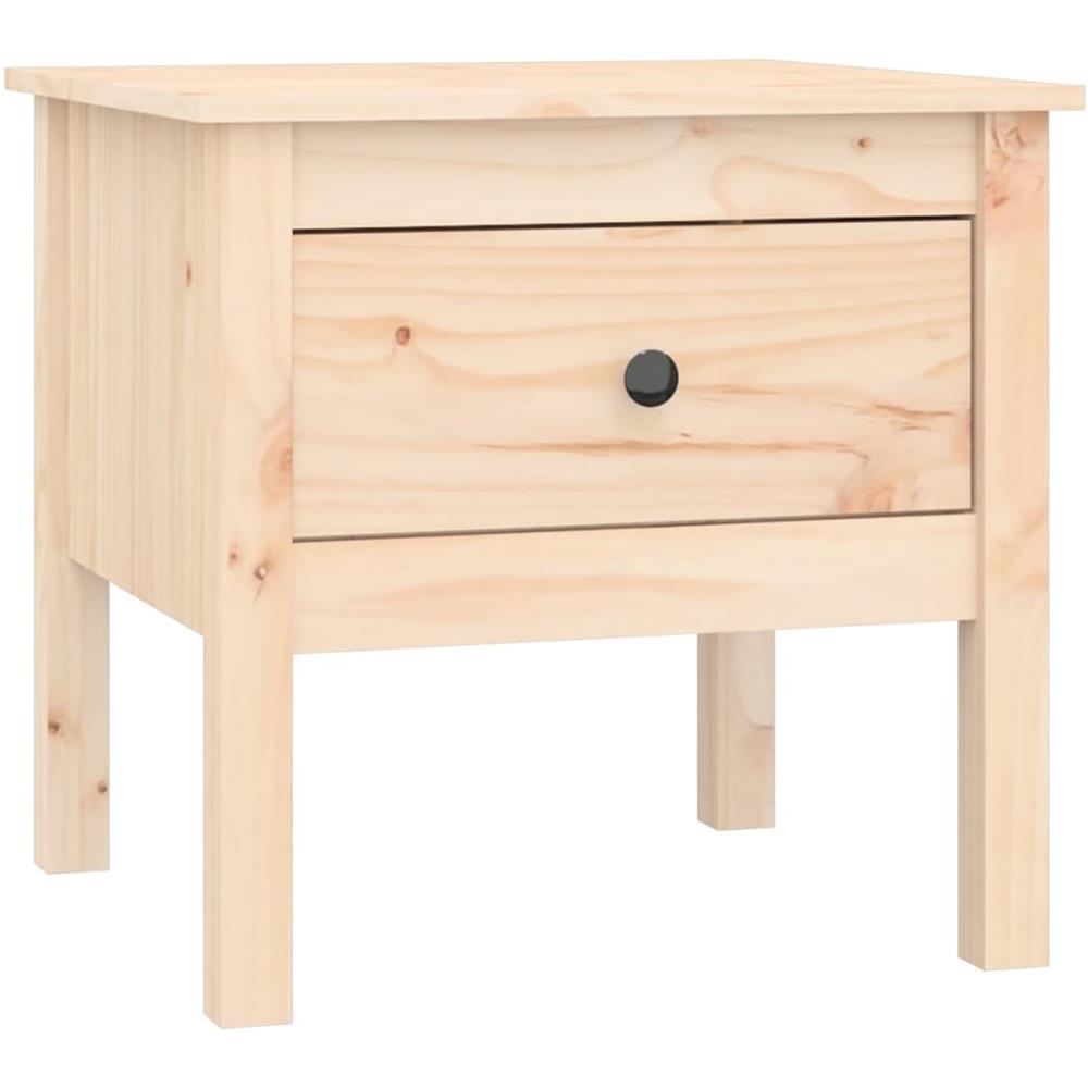 Tavolino 50x50x49 Cm Legno Massello Di Pino - Foto 2