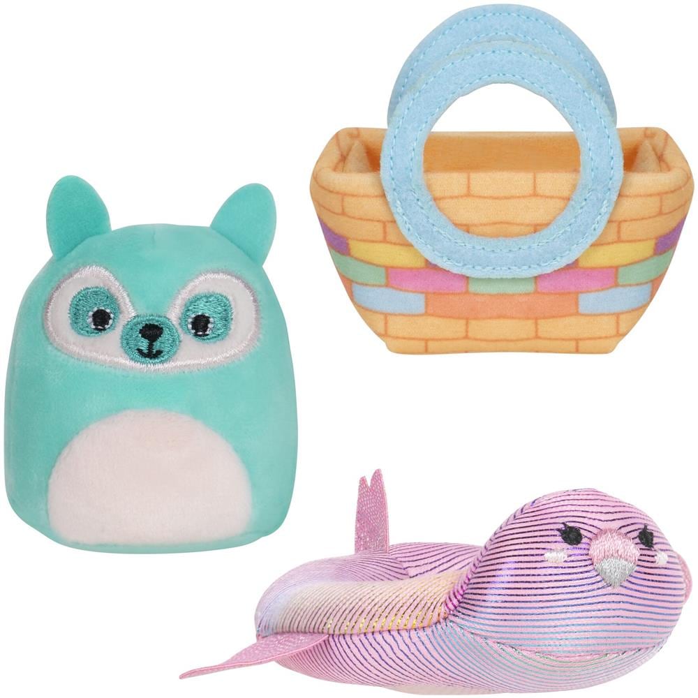 hmallows Sqm0204 Squishville By Original Squishmallows Party Set-2-inch Lance The Teal Lemur Peluche Tubo Gonfiabile Per Piscina E Borsa In Tessuto Accessori-giocattoli Per Bambini Multi - Foto 1