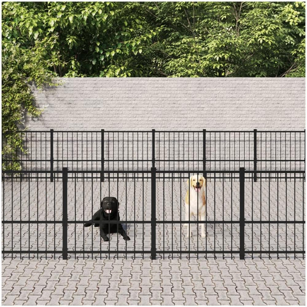 Gabbia Per Cani Da Esterno In Acciaio 39,52 M - Foto 1