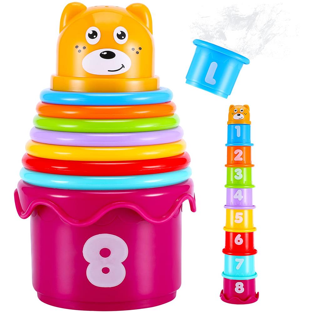 8 Tazze Impilabili Per Conigli - Giocattolo Per Animali Con Nascondiglio Cibo - Foto 4