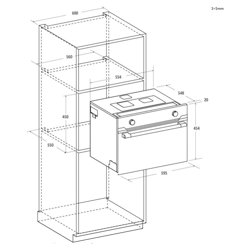 Microonde Combinato CA4MWNBB6N Capacita 44 L Potenza 900 W Colore Nero Acciaio Inox - Foto 9