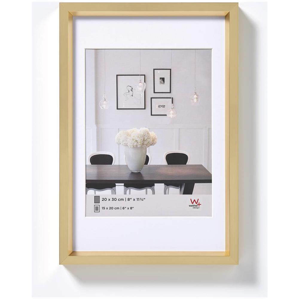 Design Steel Style Cornice Portafoto, Oro, 30 x 40 cm - Foto 1