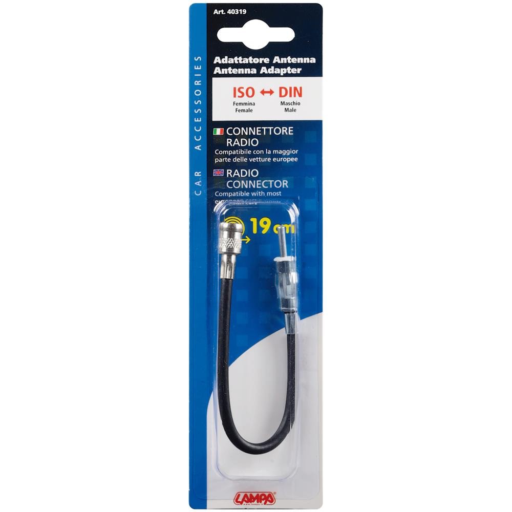 40319 Adattatore Antenna Iso Femmina din Maschio 19 Cm - Foto 2