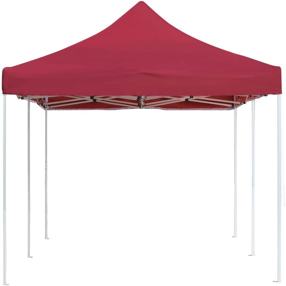 Gazebo Professionale Pieghevole in Alluminio 6x3 m Rosso Vino - Foto 11