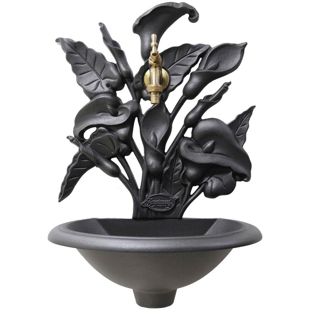 Fontana Da Muro In Ghisa 'Malaga' Color Antracite - Per Giardino O Terrazza - Foto 2