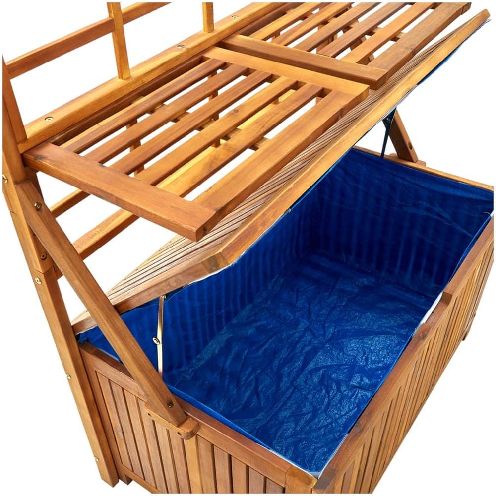 Contenitore Con Graticcio 99x55x160cm In Massello Di Acacia - Foto 6