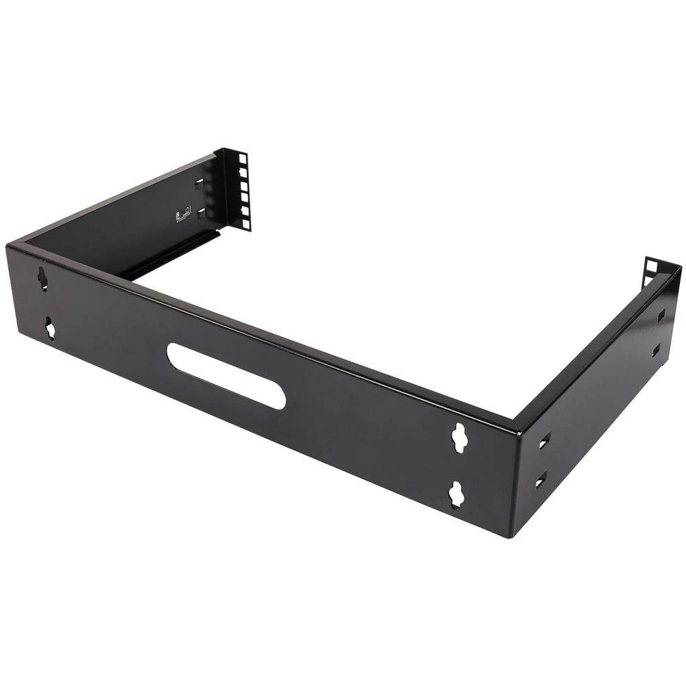 Staffa Da Parete 19 "", 2u, Max 25 Kg, Struttura In Acciaio, Nera - Foto 2