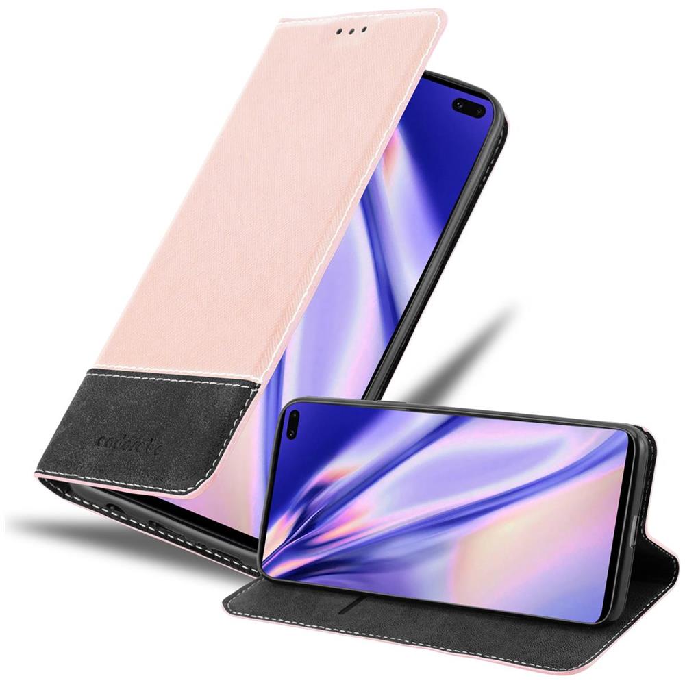 Custodia Compatibile Con Samsung Galaxy S10 Plus In Oro Rosato Nero - Coperchio Protettiva Con Chiusura Magnetica, Funzione Stand E Tasca Per Le Carte - Foto 1