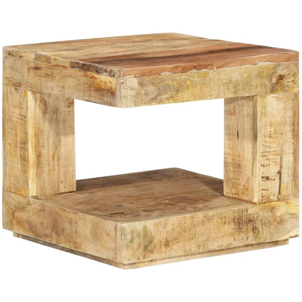 Tavolino Da Salotto 45x45x40 Cm In Legno Massello Di Mango - Foto 1